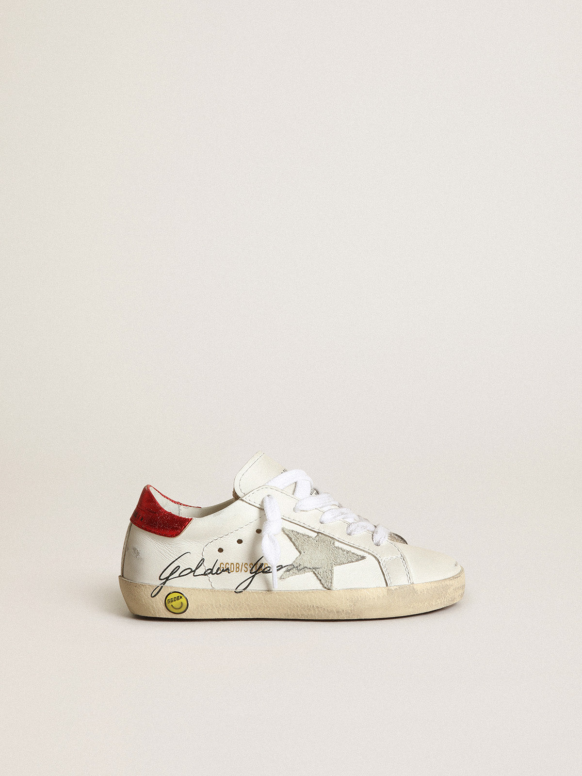 Young Super-Star with gray suede star| Golden Goose