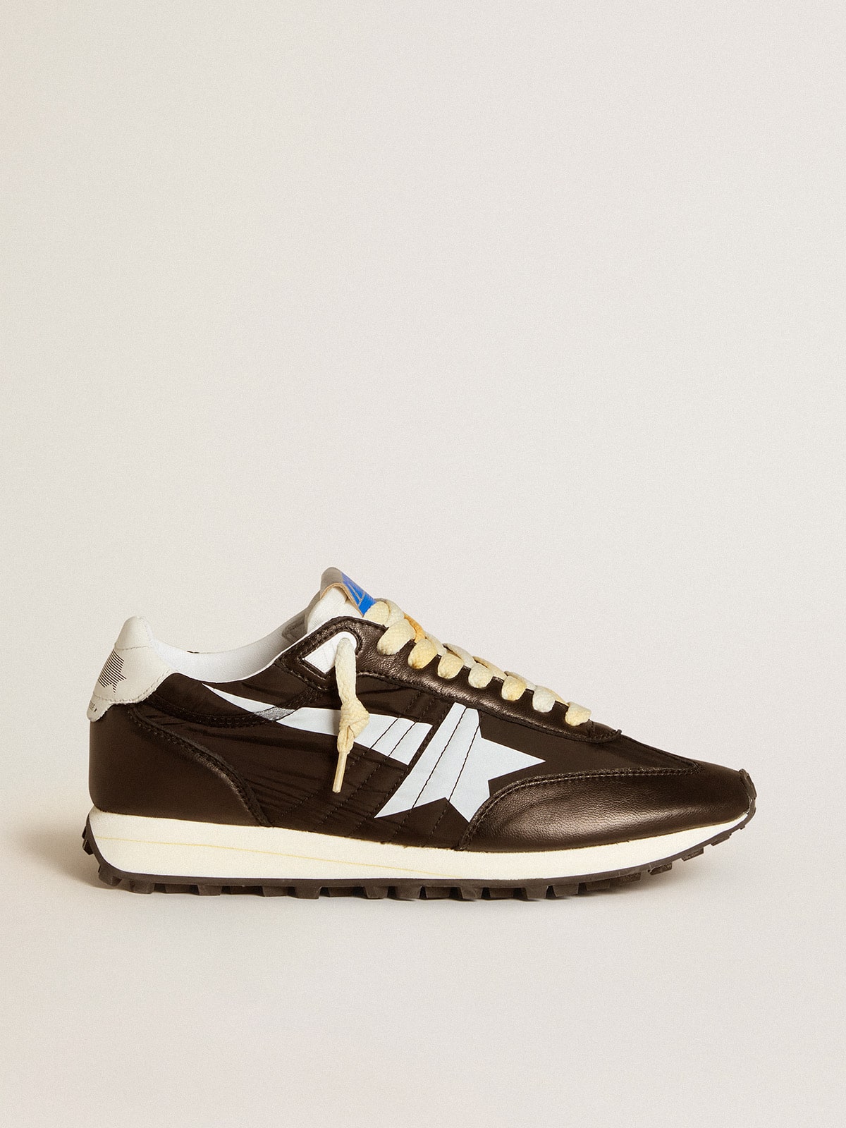 Women's Marathon with black nylon upper and white star| Golden Goose