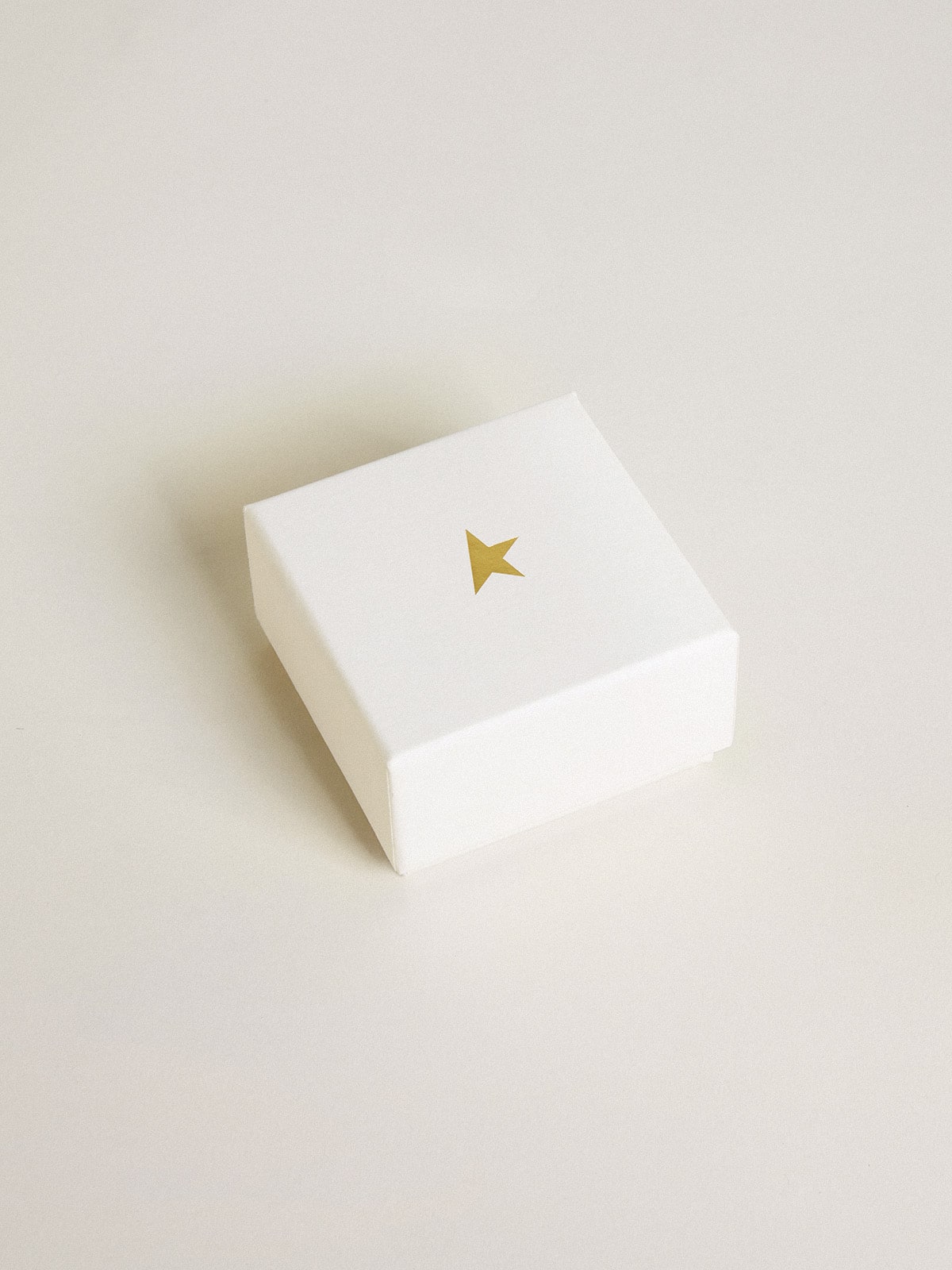Letter T charm in gold-colored brass with crystals| Golden Goose